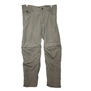 Kuhl Mens Convertible Zip Off Cargo Pants Khaki Outdoor Hiking Size 32x30‎